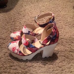 Floral Decor Heels